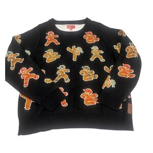 TIPSY ELVES | women’s Christmas sweater gingerbread  ninjas